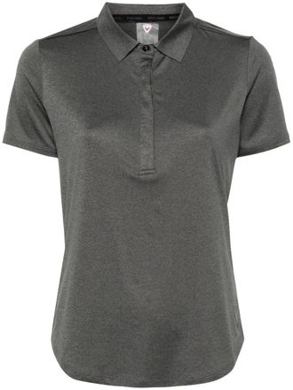 Rossignol rubberised-logo performance polo shirt - women - Elastane/Recycled Polyester - M - Grey