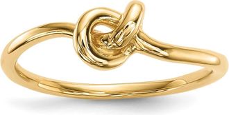 Diamond2Deal 14k Yellow Gold Polished Knot Ring