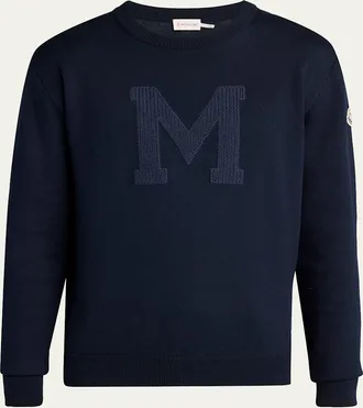 Moncler Mens Logo Drop Shoulder Sweatshirt