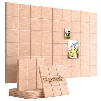 OEM Tablero De Fieltro, 6 Piezas, 3030 Cm, Adhesivos De Fieltro Para Pared, Adhesivos Fotogr&aacute;ficos Pared, Adhesivos Fondo Pared, Adhesivos Pared Diy
