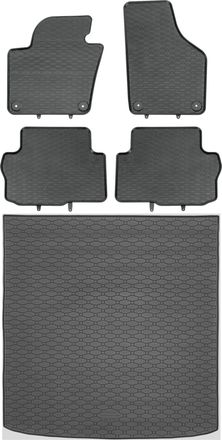 OEM Volkswagen Sharan Ii Van De Septiembre De 2010 A 2015. Juego De Alfombrillas De Goma Para Coche Y Alfombrilla Para Maletero