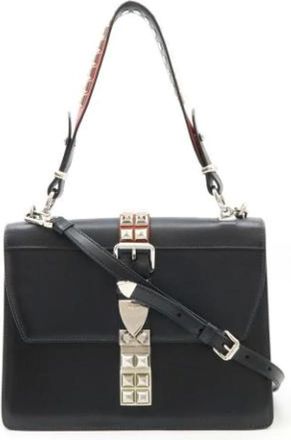 Prada Pre-owned Handbags, female, Black, Size: ONE SIZE Pre-owned Leather prada-bags
