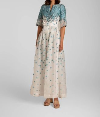 Baruni Lobelia Maxi Dress In Blue