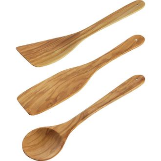 cilio Toscana Olivewood 3 Piece Kitchen Utensil Set in Brown at Nordstrom