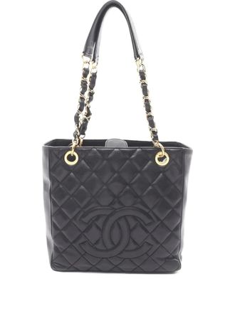 Chanel 2010-2011 matelasse chain tote bag - women - Caviar Leather - One Size - Black