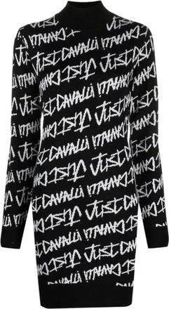 Just Cavalli Short Kleedjes - Dames - Korte kleedjes - Zwart - M - Wol - Kleedjes