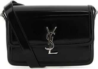 Saint Laurent Black leather Solferino medium crossbody bag