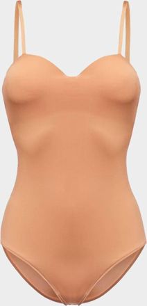 Santa Brands Womens Solid Bodysuit In Blush