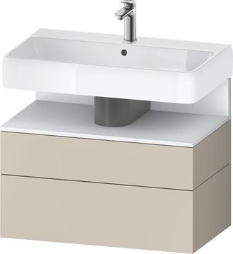 Duravit Duravit - Qatego Mueble Bajo Lavabo, 1 Extra&iacute;ble Y 1 Caj&oacute;n