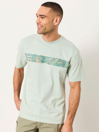 Fat Face FatFace Relaxed Fit Light Green Hammerhead Graphic Tshirt