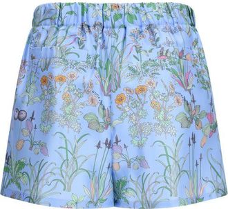 Gucci Womens Blue Silk Bermuda Shorts