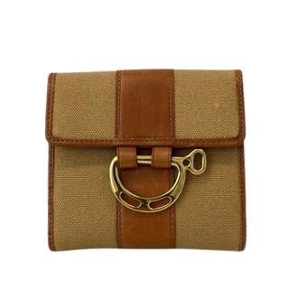 Ralph Lauren Pre-owned Portafoglio Trifold in Pelle e Tela - - Pre-owned - Donna - Marrone - ONE SIZE