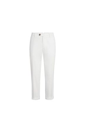 Brunello Cucinelli Comfort gabardine trousers in Snow at Nordstrom, Size 58 It