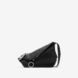 Burberry Medium Knight Leather Shoulder Bag