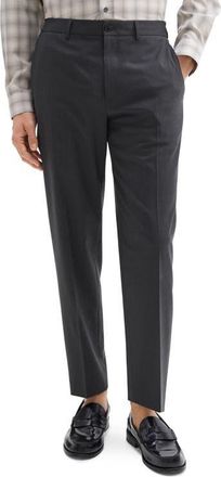Theory Curtis Motion Wool Blend Pants in Charcoal Melange at Nordstrom, Size 32