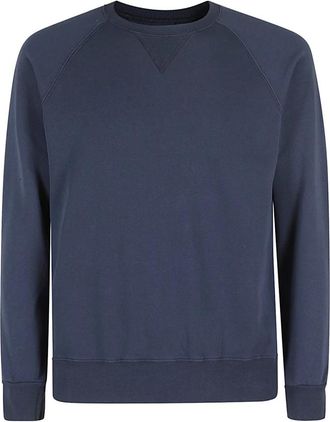 Fortela Sweatshirt met ronde hals - Heren - Sweatshirts - Blauw - M - Katoen - Hoodies & sweatvesten