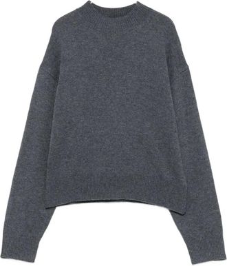 Pinko Sparta Jumper - female - PINKO - Round-neck Knitwear - Gray - XS - Knitwear