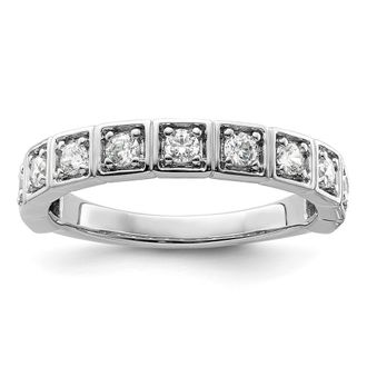 Diamond2Deal 14k Gold Lab Grown Diamond Wedding Band Ring 1/2Ct Clarity- VS Color- G-H