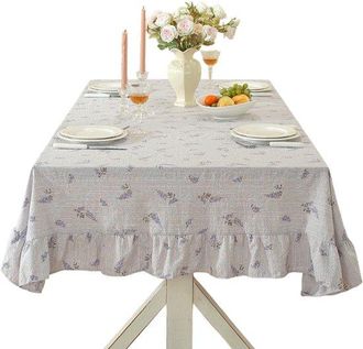 OEM Mantel Campestre Franc&eacute;s, Poli&eacute;ster Algod&oacute;n, Impermeable, Antideslizante/resistente Desgaste/repelente Lavable 140 X 140 Cm Volantes), 1 Pieza
