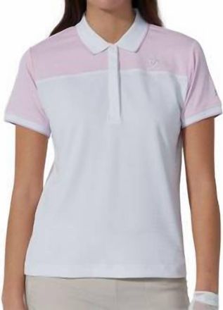 Daily Sports Polo Shirt In White/pink
