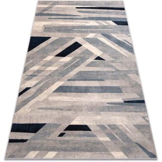 RugsX Rugsx - Carpet Wool nain Geometric 7706/51655 beige / blue beige 120x170 cm