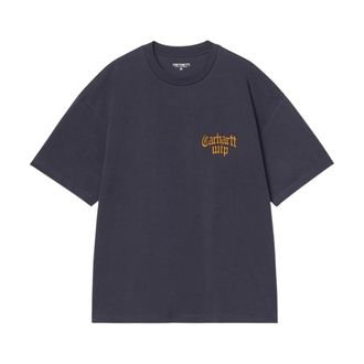 Carhartt Work in Progress Camiseta Blackletter - Tops - Hombre - Azul - XL