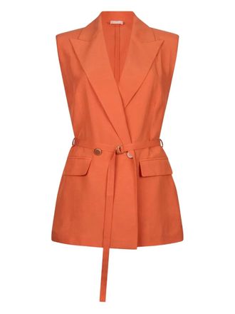 Liu Jo belted waistcoat - Orange