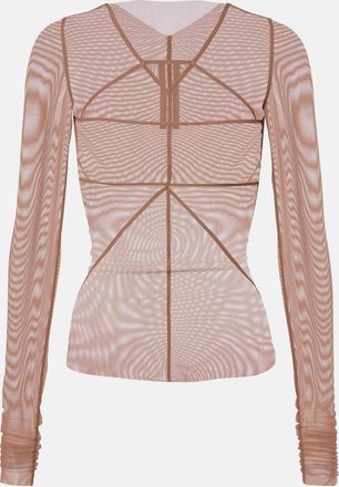Rick Owens Temple sheer tulle top