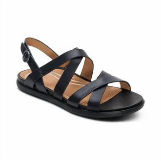 Aetrex Womens Piper Sandal In Black