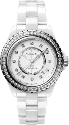 Chanel J12 Automatic Diamond White Dial Ladies Watch H7189
