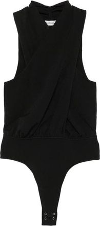 SIMKHAI Juno Gebreide Halter Bodysuit - Dames - Bodies - Zwart - XS - Polyester - Tops