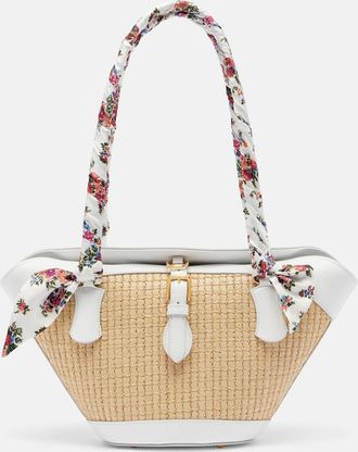 Dolce & Gabbana Bolso Capri Medium de rafia con piel
