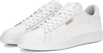 Puma Mens Puma Smash 3.0 390987-01 Sneakers White Leather Lifestyle Shoes NIN1096
