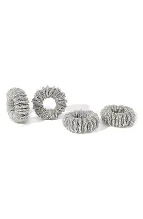 Tiramisu Eclipse Loop Set of 4 Napkin Rings in Silver at Nordstrom Rack