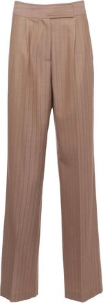 Etro Broeken, Dames, Bruin, S, Wol, Wol Palazzo Broek