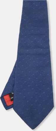 S.T. Dupont S. t. Dupont Blue Patterned Silk Tie