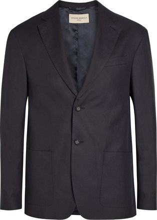Officine G&eacute;n&eacute;rale Michel Single-breasted Blazer - Navy - 48 (IT48 / M)