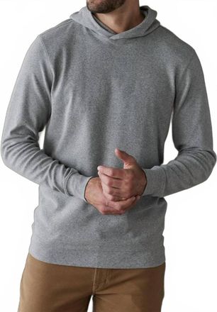 The Normal Brand Puremeso Essential Long Sleeve Hoodie In Athletic Grey