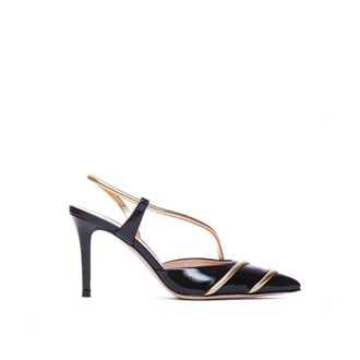 Gianvito Rossi Zwarte Lamsleer Hakken Pumps