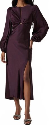 Astr Womens Suzy Dress In Wine