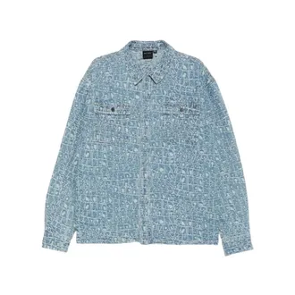 Daily Paper Clothing Camisa Vaquera Jacquard de Cocodrilo - Shirts - Hombre - Azul - S