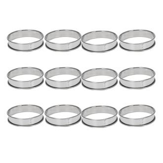 OEM Anillos Para Muffins De 4 Pulgadas, Anillos Para Crumpets, Juego De 30 Anillos De Acero Inoxidable Para Muffins, Moldes Para Rollos, Anillos Dobles