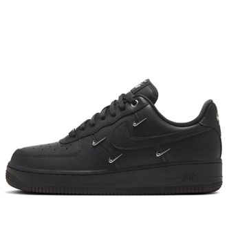 Nike (WMNS) Nike Air Force 1 Low Black Silver Mini Swoosh HQ1180-001