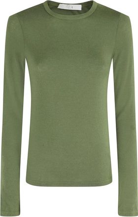 Tela Maglia Melania - Dames - Longsleeves - Groen - S - Tops