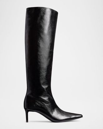 Khaite Ona Knee-High Leather boots