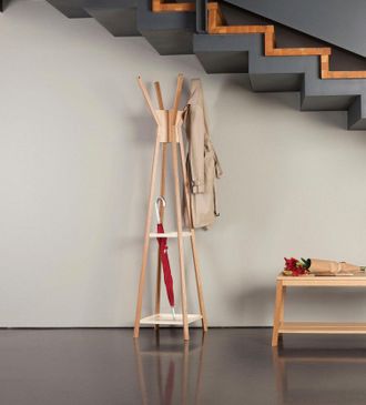 Woodman Garderobe »Magellan« im skandinavian Design, aus massiver Eiche, mit 4 Haken, FSC