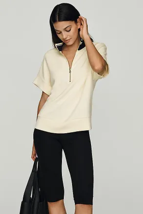 Varley Ritchie 2.0 Quarter Zip Short-Sleeve Top