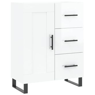 Berkfield Home Sideboard High Gloss White 69.5x34x90 cm Engineered Wood