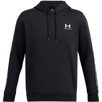 Under Armour Heren Icon-hoodie met mouwbanden van katoenmix (Zwart)