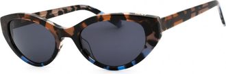 DKNY DK548S 248 Mocha/Blue Tortoise Gradient/Dark Grey